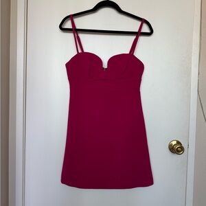 NWT Pink Mini Dress with Bow Detail